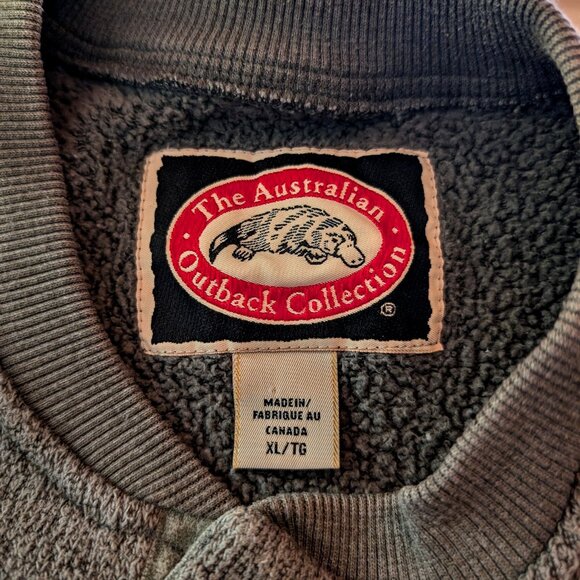 AUSTRALIAN OUTBACK COLLECTION Henley style SWEATER Sz XL MADE IN CANADA STUNNING - Picture 8 of 12
